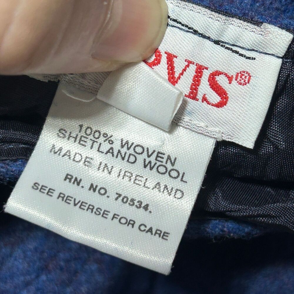 Orvis Skirt Womens 16 Shetland Wool Blue Straight Knee Length Lined Vintage - Picture 3 of 12